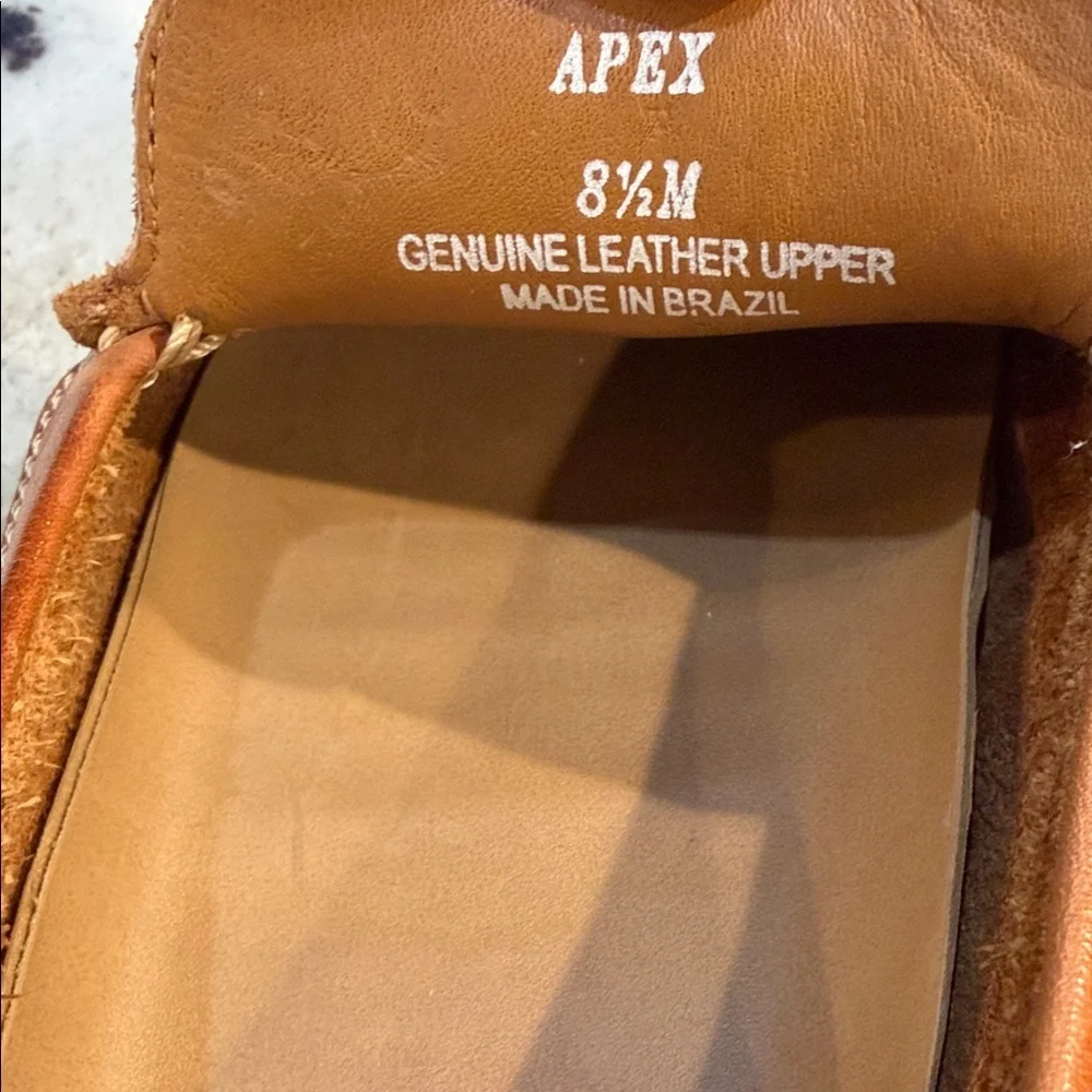 Arnold Palmer Comfort Classics Brown Leather Loafers